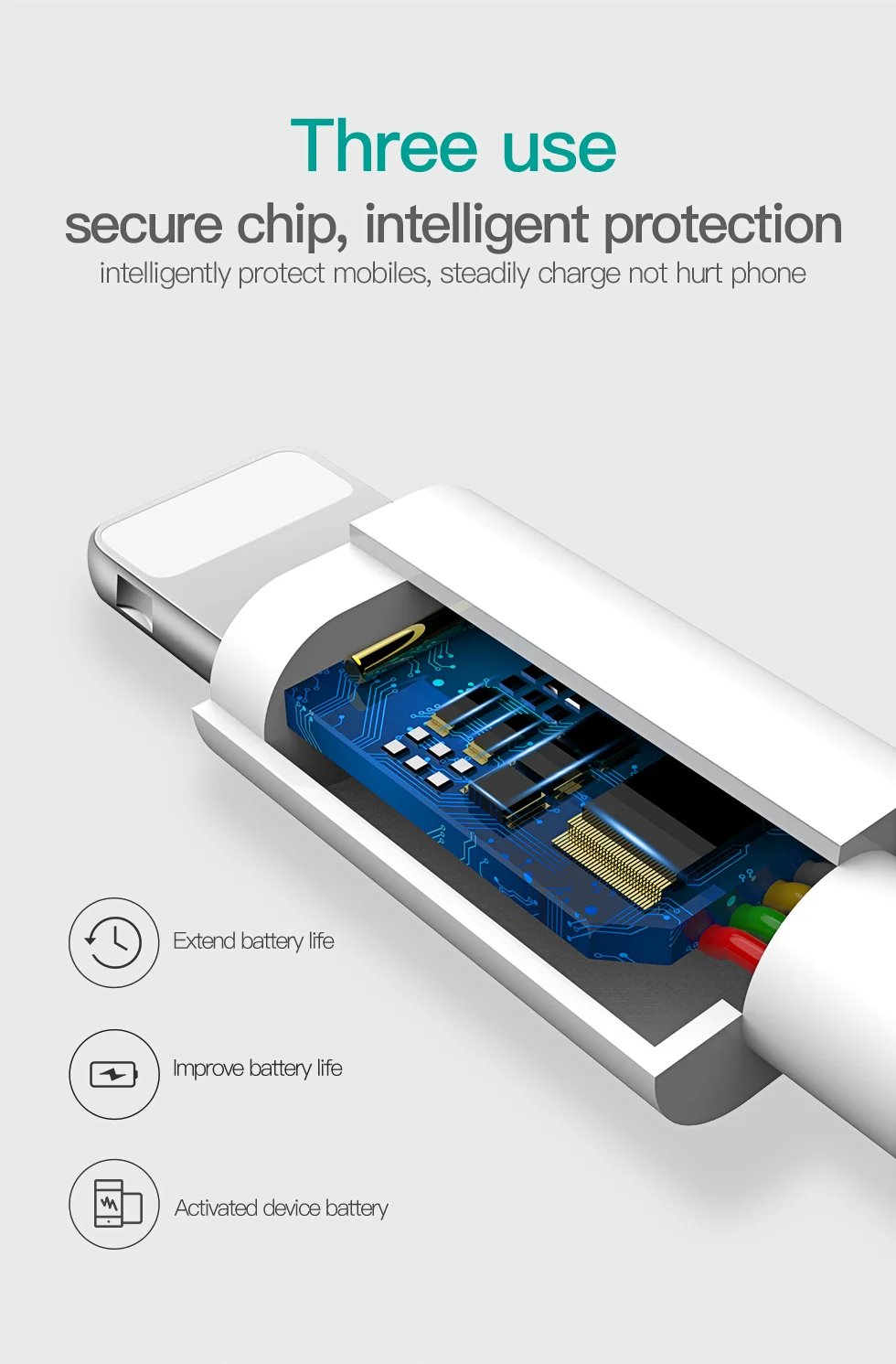 TOTU, 3 в 1, USB кабель для iPhone, зарядный кабель для передачи данных, кабель usb type-C, кабель Micro USB для samsung, Xiaomi