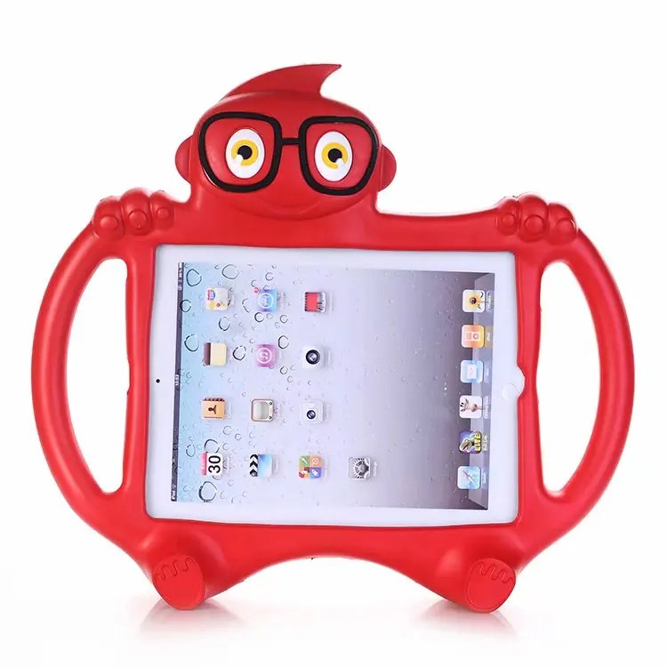 Мультяшный детский противоударный чехол для IPad 2, 3, 4 9,7 дюймов детский Безопасный EVA пена защитный чехол для планшета ручка чехол Funda+ ручка