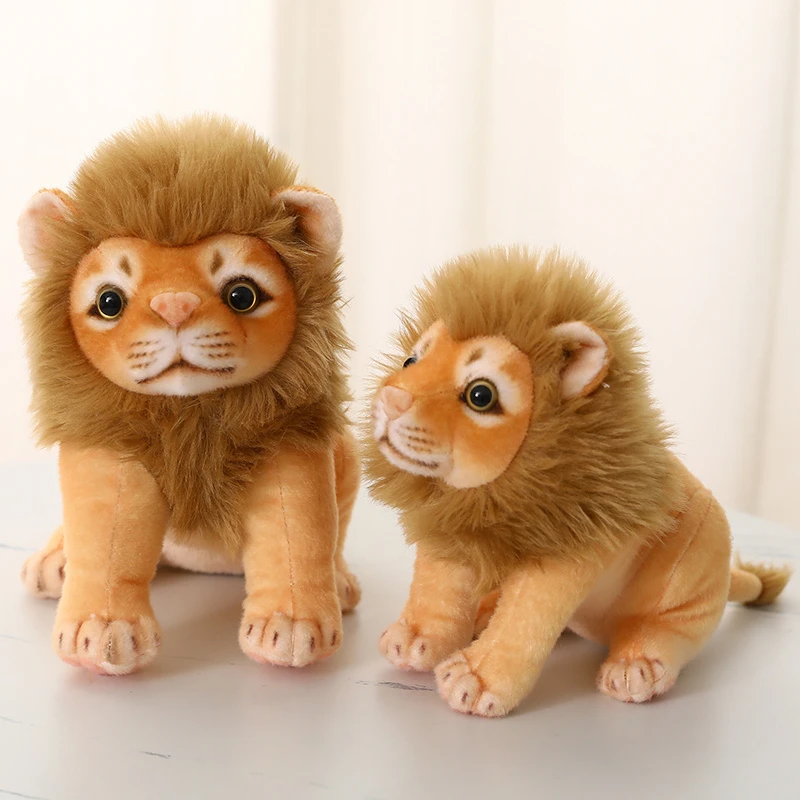 23 28cm Cute Cartoon Simulation Lion Cub Plush Toys Stuffed Soft Lovely  Animals Pillow Dolls For Kids Girls Birthday Gifts|Stuffed & Plush Animals|  - AliExpress
