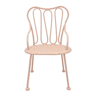 Aizulhomey LOL Blyth Doll Accessories 1/6 Iron Coffee Table Kitchen Chair Dollhouse Furniture Toys Bjd Play House Gifts for Kids Pink single chair