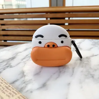 

Unique Unique Thick Lips Pattern Protective Case Shockproof Soft Silicone Cover Skin Protector with Carabiner for Airpods 1/2