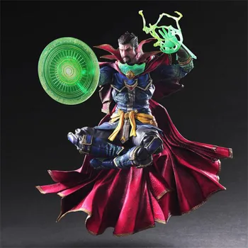 

27cm Play Arts Kai Marvel Figurines Doctor Strange Action Figures Super Movable Joints Assembly Pvc Statue Collectible Model Toy