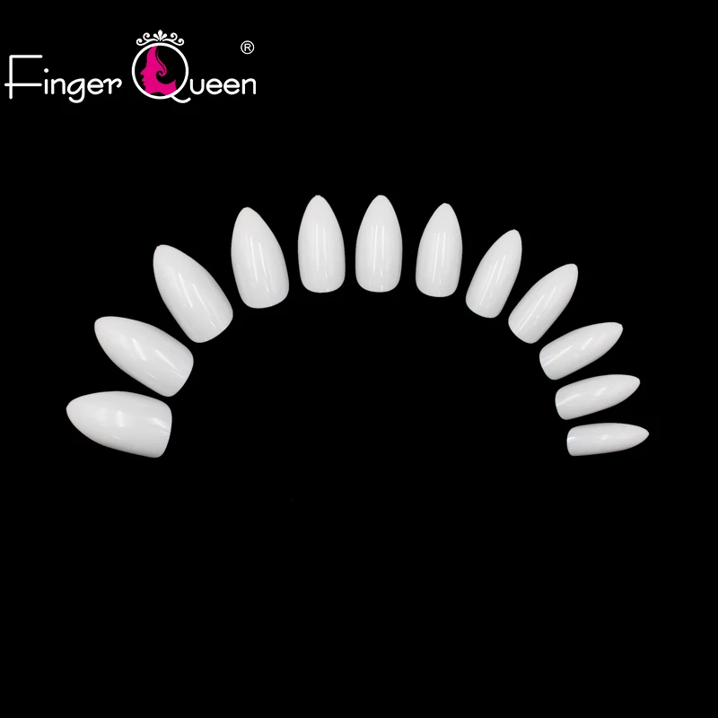 FingerQueen 100Pcs+Box Fashion Half Nail Tips False Nails Press On Nail False Fake UV Gel Nail Art Decoration Sexy Nails KP22