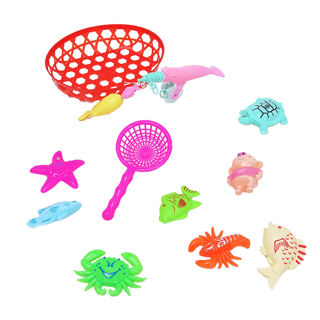  Fishing Game Kids Bath Water Pool Bathtub Floor Catching Fishes