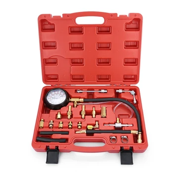 

TU - 114 Vehicle Fuel Injection Pressure Gauge Meter Manometer Diagnostic Test Kit 0-140PSI for Car