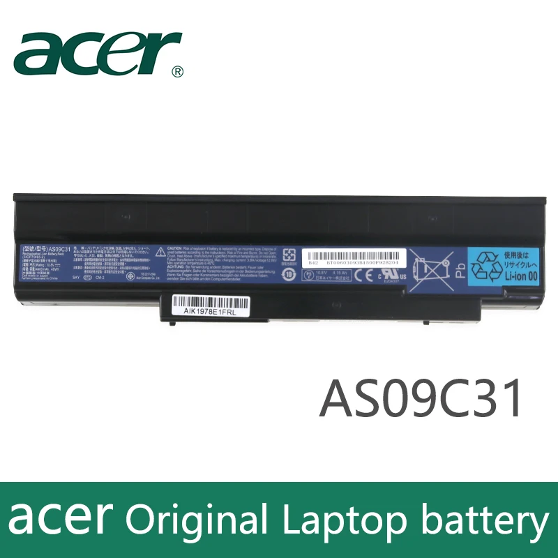 Оригинальный аккумулятор для ноутбука acer AS09C31 AS09C71 AS09C75 Extensa 5235 5635G 5635ZG ZR6 BT.00603.078