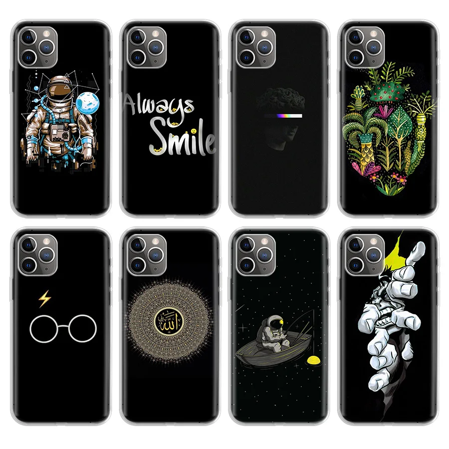 

Pattern Matte Moon Planet Phone Case For Apple iPhone 11 Pro 6 6S 7 8 Plus + X 10 Ten XS MAX XR 5 5S SE Soft Phone Cover