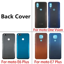 10 adet pil kapı konut arka kapak Motorola Moto G5 G6 E6 oyun E7 artı G8 güç Lite One görüş ile yapışkanlı etiket