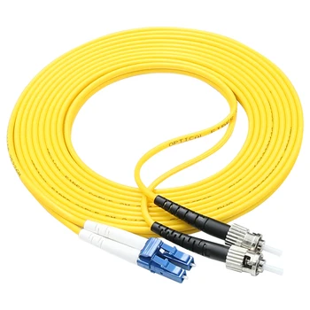 

LC/UPC-ST/UPC Fiber Optic Cable SingleMode Duplex Patch Cord 10-50M
