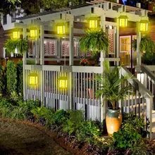 Горячая солнечная энергия светодиодный подвесной ветряной светильник винтажные фонари дворцовый светильник украшение для сада LSF99