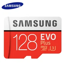 SAMSUNG Micro SD 128 ГБ 256 Гб карта памяти EVO Plus SD карта 64 Гб класс 10 TF карта 32 Гб C10 MicroSD картао де Мемория