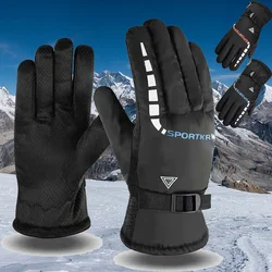 Waterproof Winter Warm Gloves Men Women Ski Gloves Anti Slip Snowboard Gloves Motorcycle Riding Snow Waterproof Gloves 1 Pair