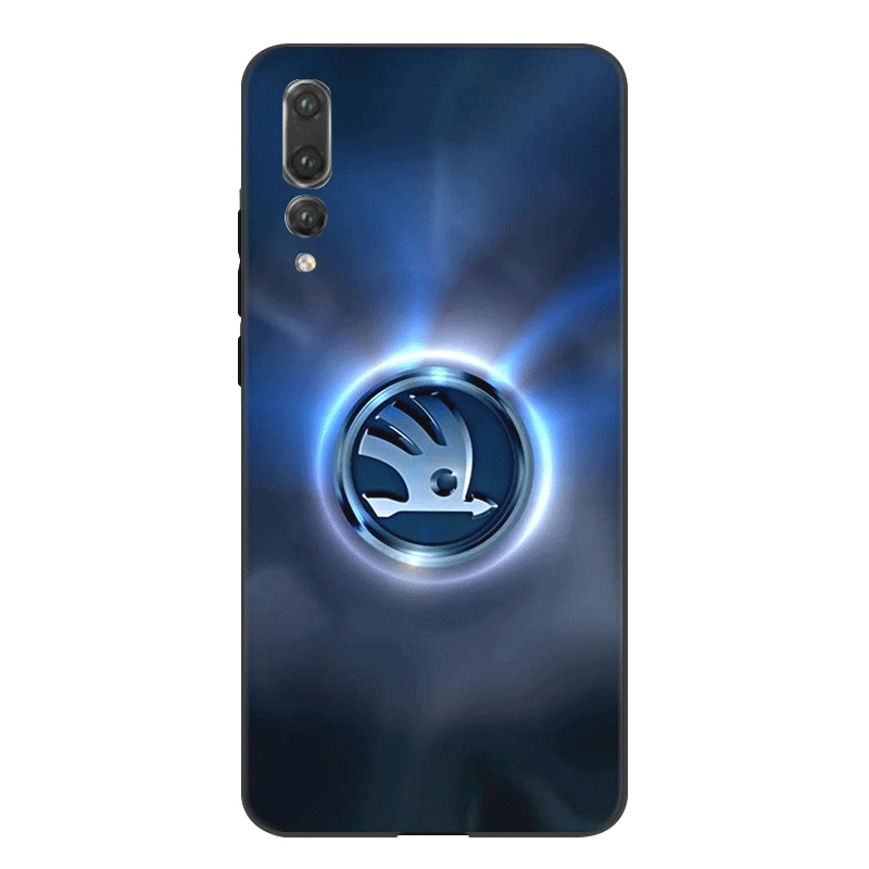 B4 Desxz Silicone Phone Case For Huawei Y5 Y6 Y7 Y9 Prime Mate 10 Nova 2i 2 3 3i 4 Pro Lite Bag Cover Skoda Car Logo Bag - Цвет: B4