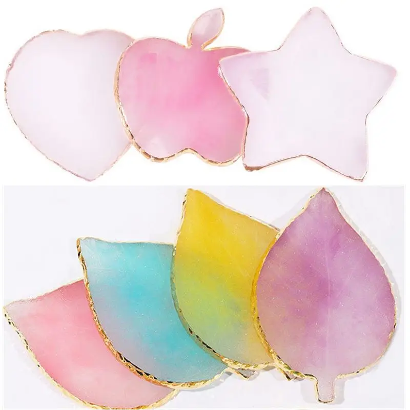 

1 Pcs False Nail Tips Display Board Resin Stone Color Painting Palette Holder Practice Nail Art Tools Manicure Accessories NP06R