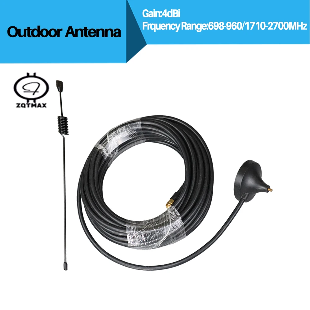 

ZQTMAX 2g 3g 4g antenna for cell phone repeater Walkie talkie car Cellular Signal Amplifier Suction cup