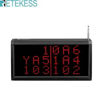 

RETEKESS TD124 Wireless Calling Receiver Display Host Restaurant Pager System Host Voice Broadcast For Cafe Bar Office