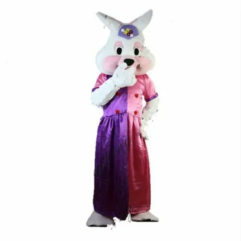 Online Kaninchen Maskottchen KostĂŒm Fursuit Cartoon Tier Cosplay Parade Werbung Erwachsene Bekleidung Cartoon Charakter Geburtstag Kleidung Geschenk