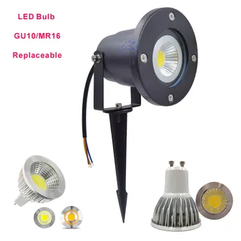 価格 送料無料 Led ガーデンライト GU10 Led 芝生ランプ MR16 スパイクスポットライト防水芝生ライト屋外での使用