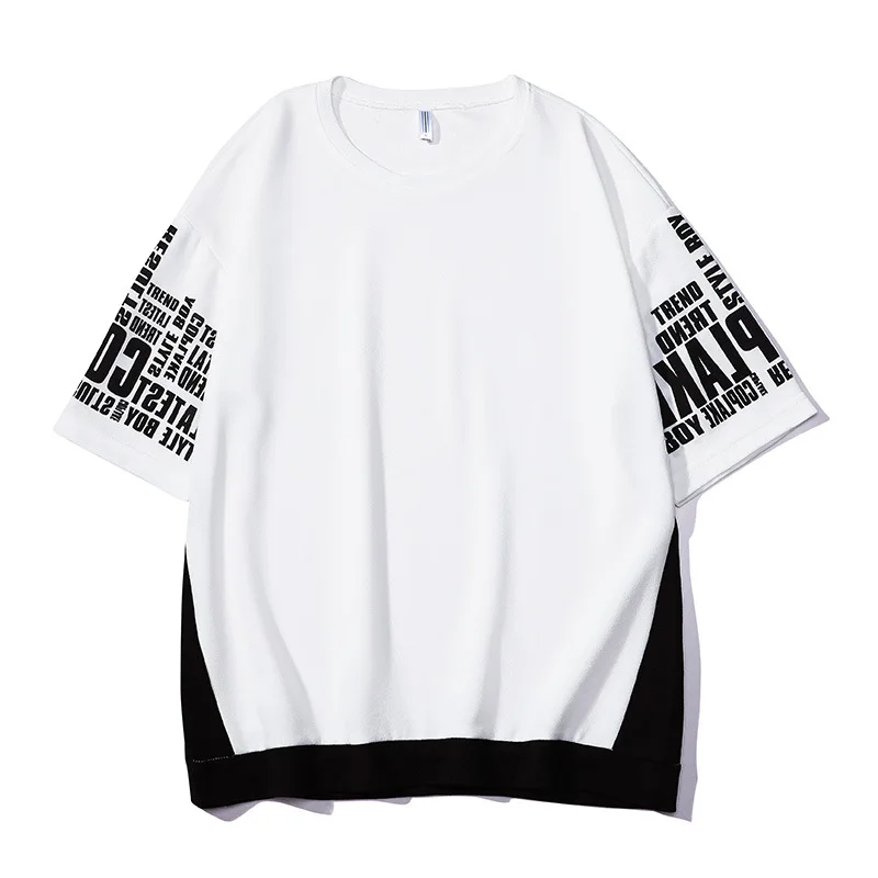 Short-sleeved T-shirt for Male Students with Loose T-shirt Short-sleeved T-shirt for Male Students with Loose T-shirt