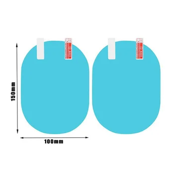 

4Pcs/set Anti-fog Films Stickers Protection Clear Auto Mirror Protector