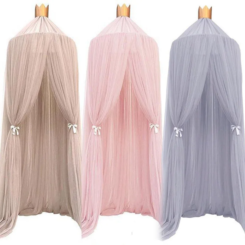 Best Price Crib Canopy Tent Curtains Champion Baby Children's Bed for Bedroom Play Tulle M0349 jYQOMEz6qGw