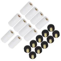 10PCs/set Screw On Cue Tips For Billiard Pool Cue Stick and Snooker Cue Replacement Parts Stick Repair Tool for Snooker 10mm