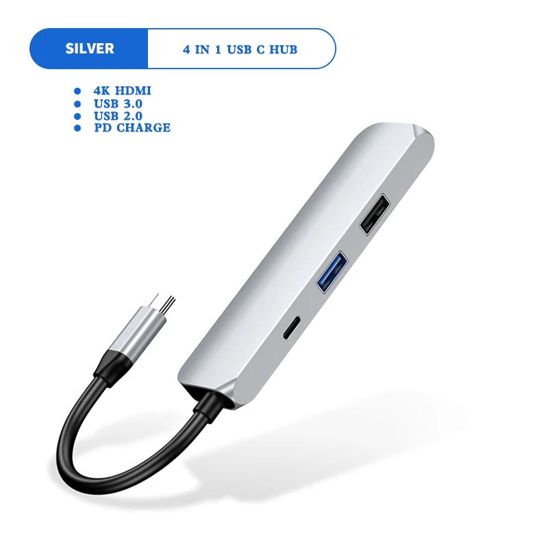 Asunflower USB C концентратор тип C до 4K HDMI адаптер для MacBook Air 13 адаптер USB C до USB 3,0 2,0 концентратор разветвитель с PD порт зарядки