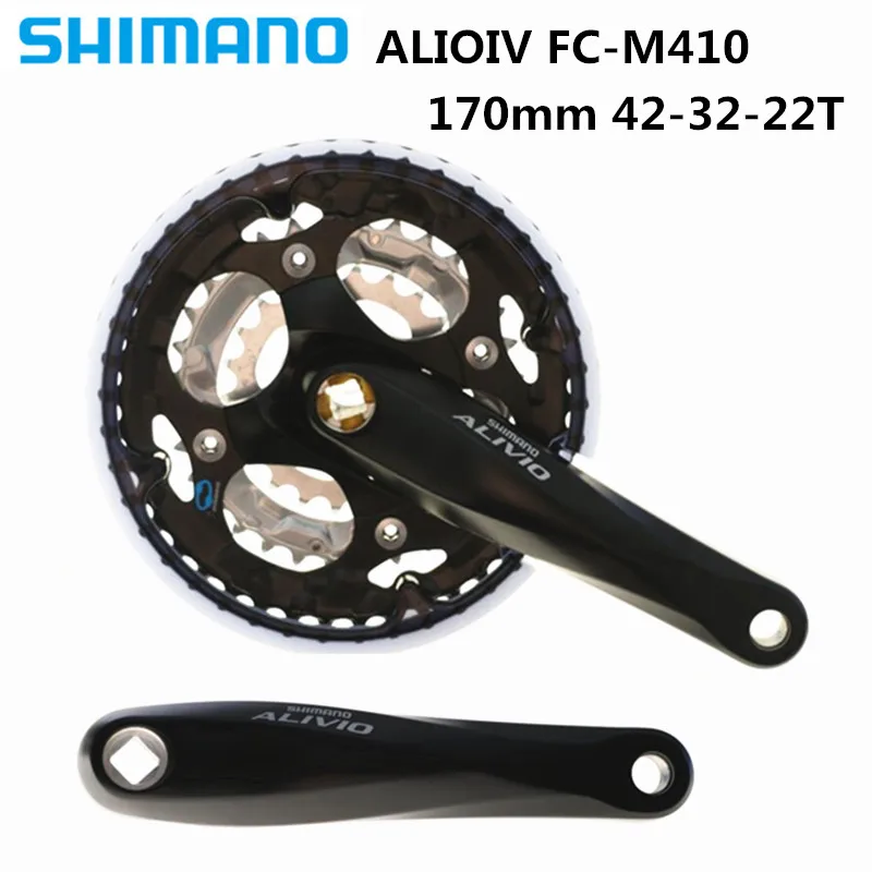 SHIMANO ALIOIV FC-M410 Звездочка колеса 8 S/24 скорость горный велосипед квадратное отверстие Звездочка колеса 42-32-22T 170 мм абсолютно