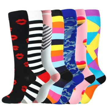 

Quality Unisex Compression Stockings Cycling Socks Fit For Edema Varicose Veins Running Marathon Socks Clothing Accessories