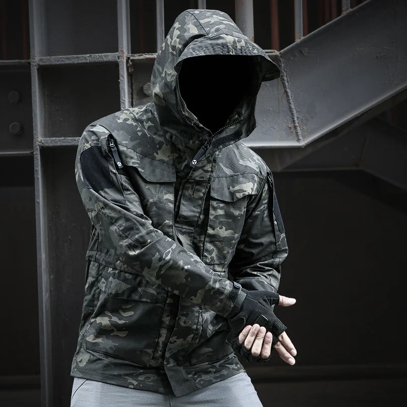 Veste Militaire De L'armée Americaine Impermeable A Capuche pour homme -  Livraison Offerte