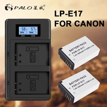PALO 2Pcs LPE17 LP E17 LP-E17 camera Battery+LCD USB Dual Charger for Canon EOS M3 M6 200D 750D 800D 8000D 760D T6i T6s Kiss X8i PALO 2Pcs LPE17 LP E17 LP-E17 camera Battery+LCD USB Dual Charger for Canon EOS M3 M6 200D 750D 800D 8000D 760D T6i T6s Kiss X8i