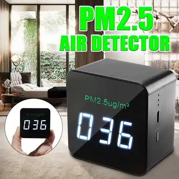 

Mini Pm2.5 Detector Air Quality Tester Monitor Meter Rechargeable Air Detector