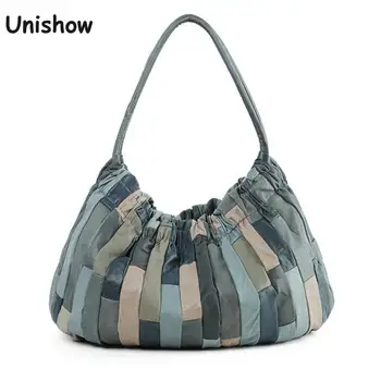 

Fashion Patchwork Women Leather Bag Sheepskin Female Totes Bag Large Capacity Genuine Leather Women Shoulder Bag Ladies Handbag