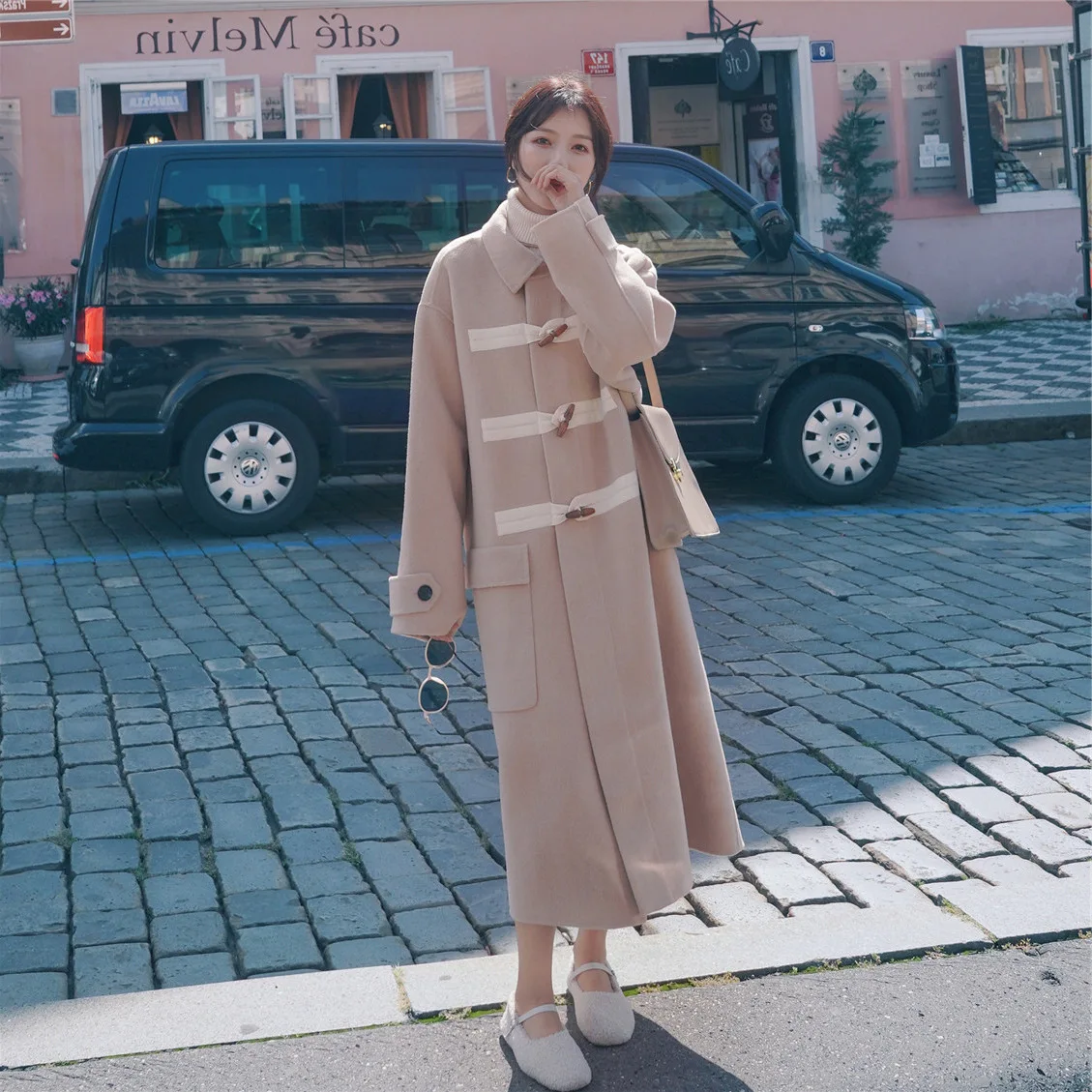 

Woolen Jacket Women's Long Autumn And Winter 2019 Popular New Style Loose-Fit over-the-Knee Versatile Korean-style Elegant Woole