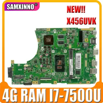 

Akemy X456UVK Laptop motherboard For Asus VivoBook X456UVK X456UV X456UQK X456UVK mainboard 4GB-RAM I7-7500U DDR4
