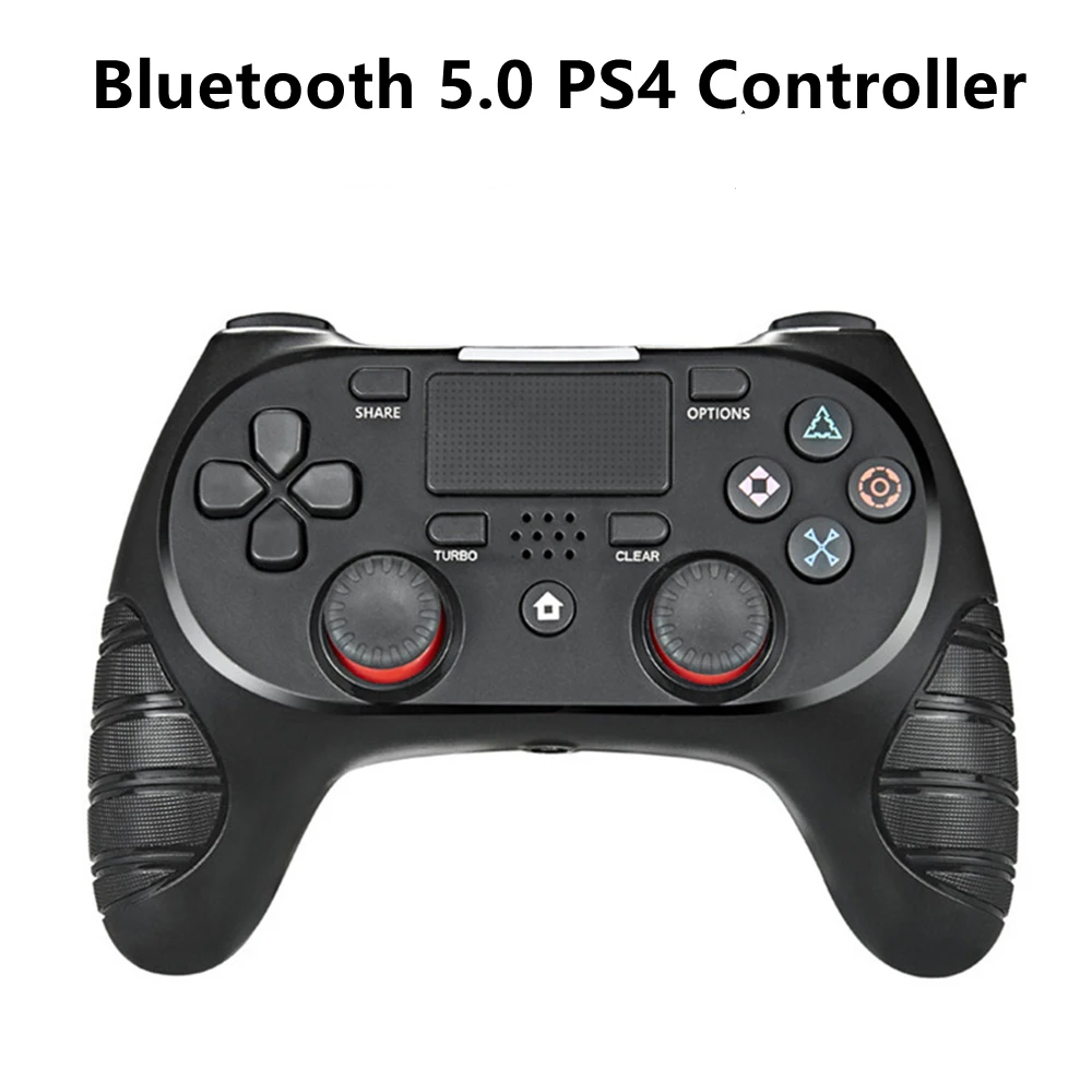 Playstation 4 controlador sem fio bluetooth 5.0 gamepad altamente sensível sistema de detecção de seis eixos controlador do joystick da almofada de toque