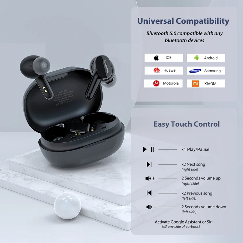 New Langsdom T26 Bluetooth Earphone with