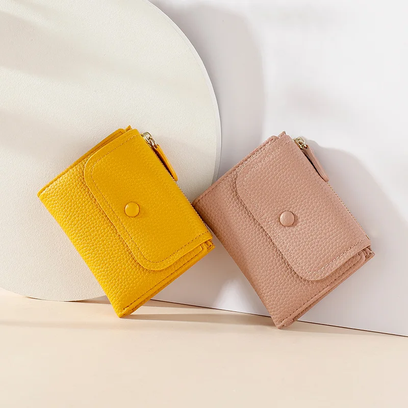 

New Zipper Change Purse Women's Creative Multi-functional Card Bag Fashionable Stone Pattern Women's Short Wallet