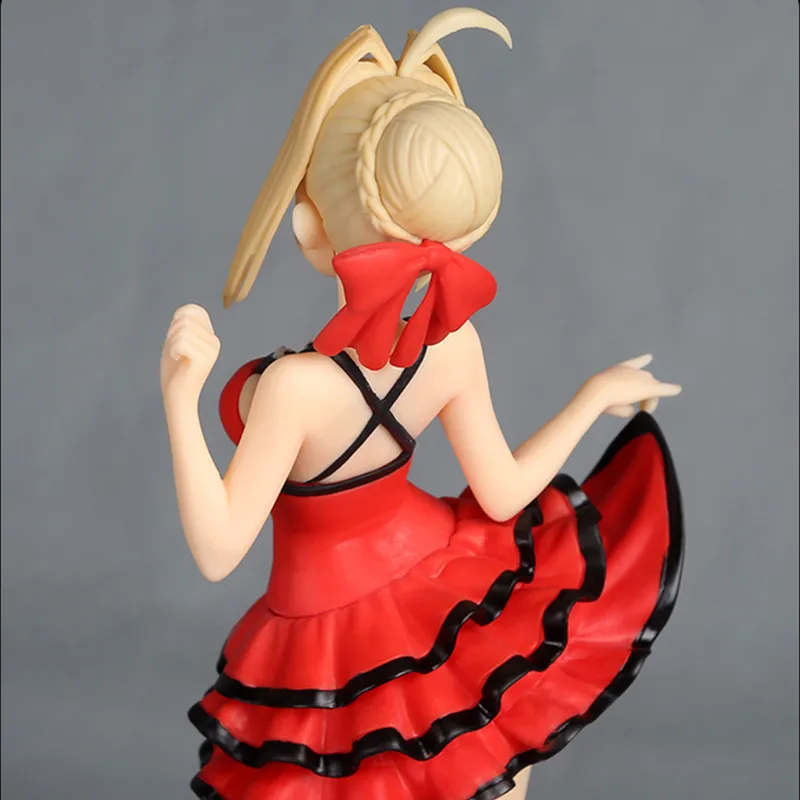 Fate Stay Night Red Saber Nero Saber Фигурки ПВХ Brinquedos Коллекционные Фигурки игрушки для подарка на Рождество A135