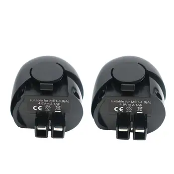 

MET 4.8V 2100mAh (2PCS)rechargeable battery pack replacement model 631858000 60005952 6.31858 6.27270/1/3(MET 4.8V Battery)
