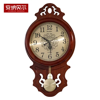 

Large Europe Style Silent Wall Clock Modern Design Vintage Living Room Wall Clock Wood Retro Reloj Pared Home Watches JJ60WC