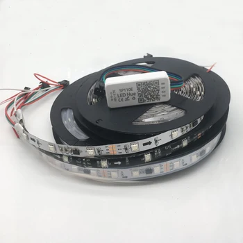 

12V WS2811 Addressable Led Strip Dream Color Bluetoot Controller 5050 RGB 30Leds 60Leds Led Pixel Strip 1M 2M 3M 4M 5M+power