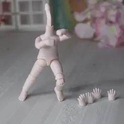 Poupée BJD OB11 avec corps avec mains, échelle 1/8, corps articulé mobile de 11 CM, bricolage, figurine, jouet, accessoires C1597 