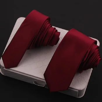 

High Quality 2020 New Designers Brand Fashion Business Formal Suit 6cm/4cm Tie for Men Wine Red Necktie Wedding with Gift Box