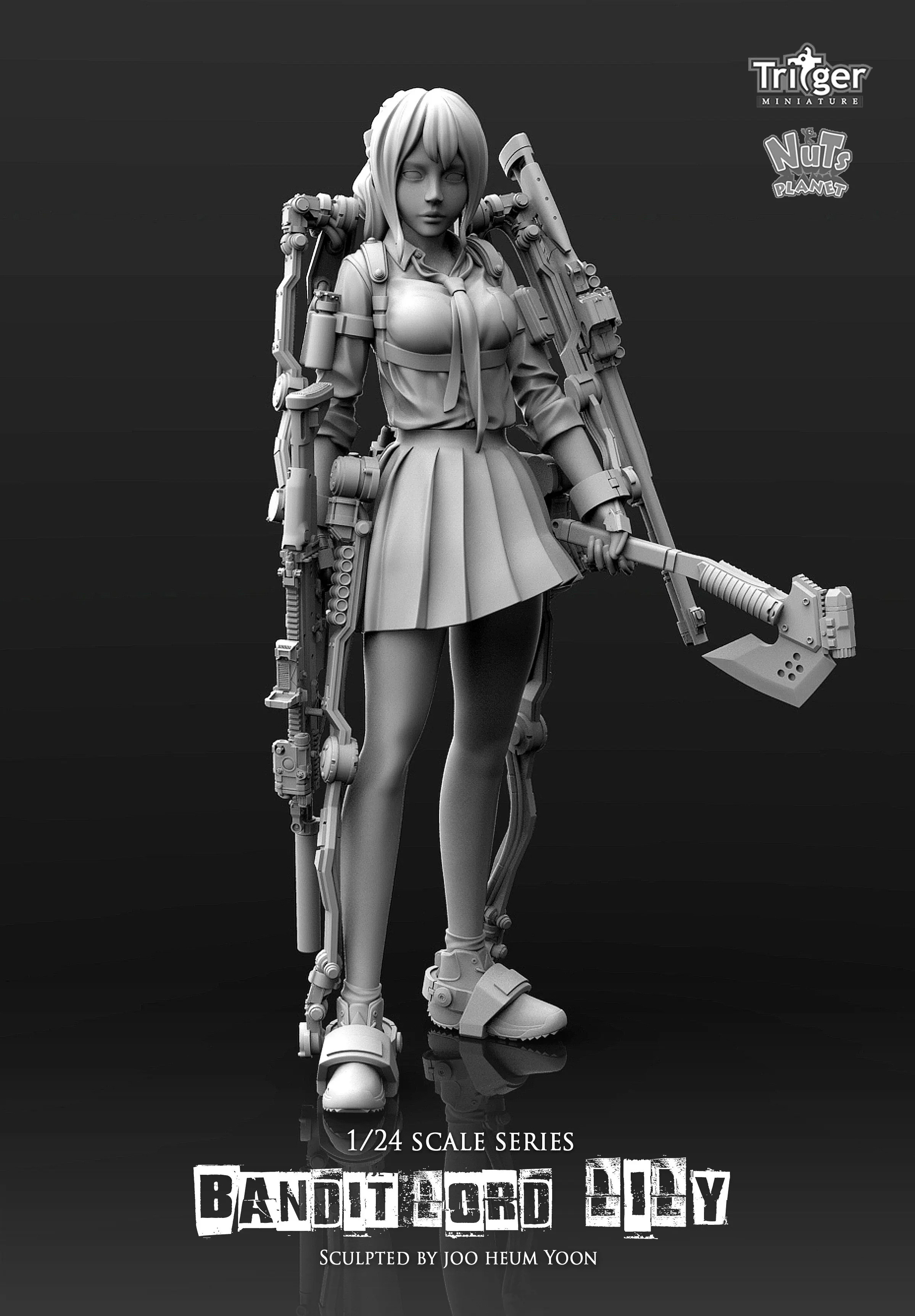 [Loong Way Miniatures] Nuts Planet Bandit Lord Lily 75 мм