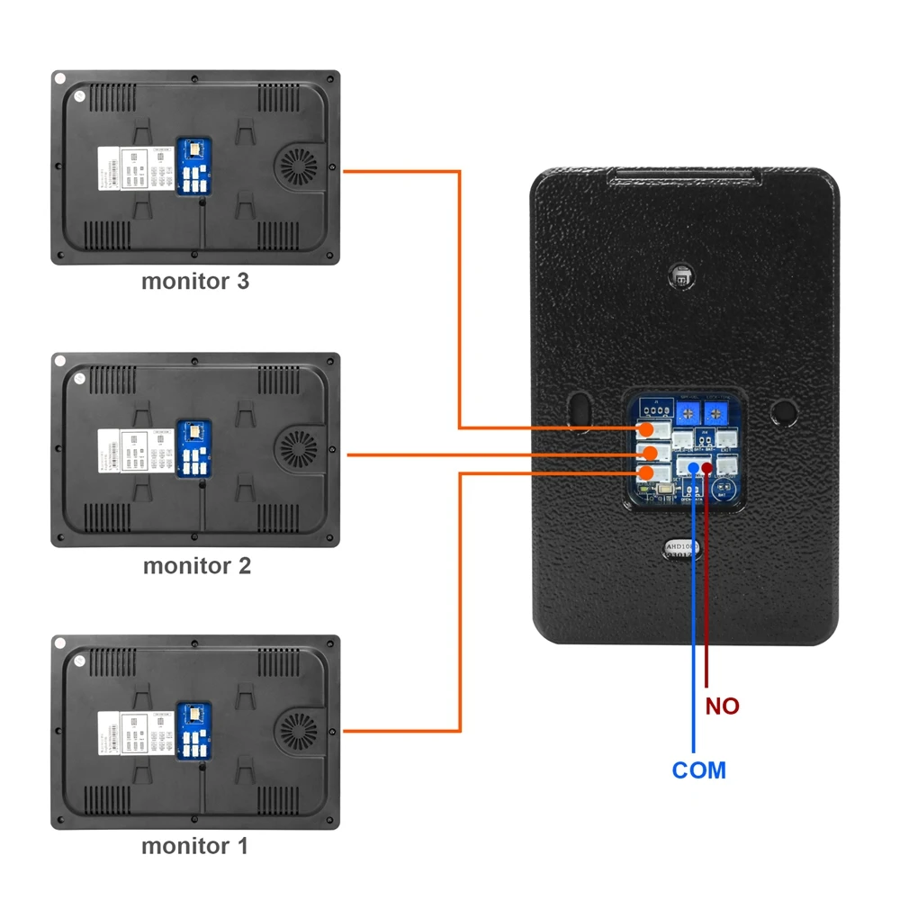 Видеодомофон Diagonsview с Wi Fi для квартиры 10 дюймовый сенсорный экран 1080P дверной