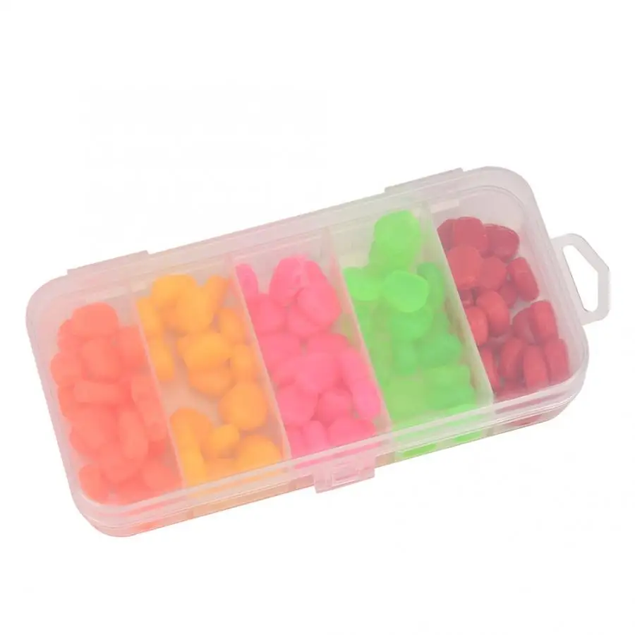 

100Pcs Fishing Baits PVC Artificial Corn Soft Fishing Lures Flavor Carp Catfish Lures Set Outdoor Fishing Accessories