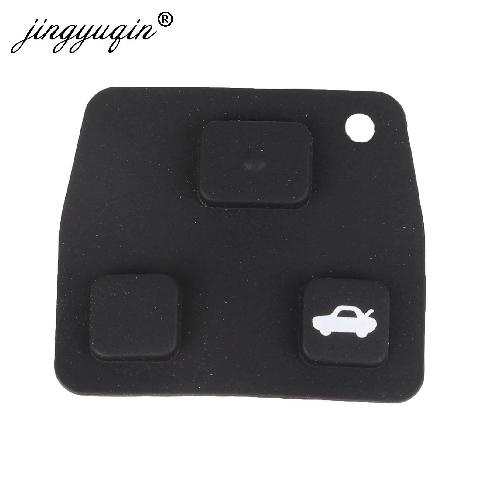 Jingyuqin 2 3 кнопки Автомобильный Брелок дистанционного управления с ключом резиновая накладка для Toyota/Avensis/Corolla/Lexus/Rav4 2 шт./лот