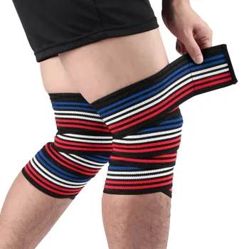 1Pc Elastische Bandage Compressie Knie Ondersteuning Sport Strap Knie Protector Bands Enkel Been Elleboog Pols Kalf Brace Veiligheid 8x180cm