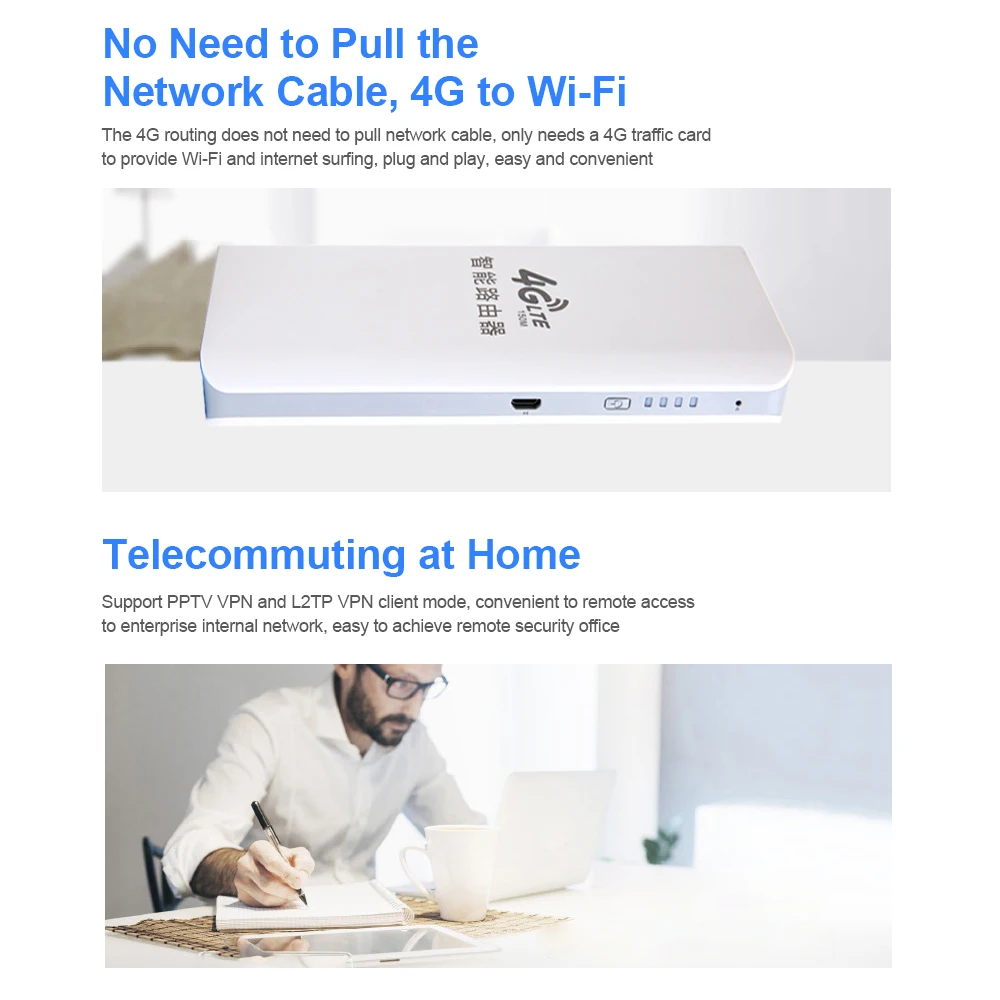 4G беспроводной WiFi роутер 2,4 ГГц Поддержка OpenWRT и vpn-портативный WiFi Без sim-карты